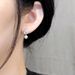 Cao Shi's Water Drop Zircon Earrings with Simple Leaf Shape and Pearl Versatile Earrings for Women_ipsvogv.com
