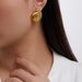 Ins Trendy Internet Celebrity New Fashion Exaggerated Gold-Plated Conch Beach Style Drop Earrings_ipsvogv.com