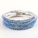 Ladies' 11 Color Diamond Studded Elastic Bracelet, Colored Zircon Rhinestone 10 Claw Chain Bracelet Set_ipsvogv.com