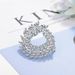 Floral accessories Coat everything with pin buckle embellished luxury atmospheric zircon brooch_ipsvogv.com