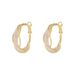 Silver Needle Round Metal Winding Ear Ring Niche Fashion Design Earrings Personality Light Luxury High-end Earrings_ipsvogv.com