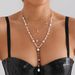 Multi-layer Bright Baroque Heart-shaped Pearl Neck Chain Necklace For Women, Cold Wind Sweater Chain_ipsvogv.com