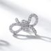 Full Diamond Bow Earrings For Women S925 Silver Inlaid Bright Colored Zirconium Earrings Fashion Light Luxury All Match_ipsvogv.com