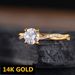 Sanjie Simple And Fashionable Inlaid Zircon New Gold Plated Ring Jewelry_ipsvogv.com