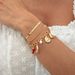 Holiday Style Metal Conch Crab Claw Pendant Creative Small Chili Pearl Snake Bone Chain Bracelet_ipsvogv.com