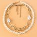 Retro Alloy Cross Chain Necklace Cross Border Sweet Style Special Shaped Pearl Necklace For Women_ipsvogv.com