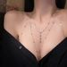 Chest chain Body chain Plus size sexy high-grade necklace choker chain collarbone chain decorative chain Bikini full body chain accessories_ipsvogv.com