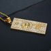 Hip Hop Jewelry Titanium Steel Gold Plated Diamond Inlaid Dollar Pendant Necklace_ipsvogv.com