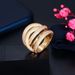 2021 New Brass Gold-plated Wave Temperament Diamond Inlaid Multi Circle Zircon Ring Bracelet_ipsvogv.com