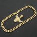 Hip hop 3D Diamond Bull Head Pendant Cuban Large Gold Chain Cool Punk Trendy Wearing Necklace_ipsvogv.com