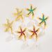 E12536 summer new alloy diamond studded starfish earrings, fashionable and cool ocean style pearl earrings_ipsvogv.com