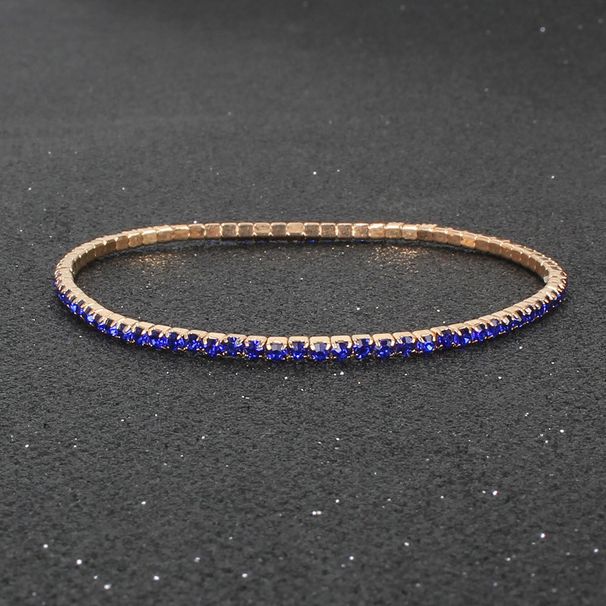 Multi Color Rhinestone Elastic Bracelet Shiny Simple Bracelet Jewelry Female_ipsvogv.com