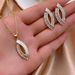 Copper K Gold Plated Rhodium Plated Simple Style Shiny Plating Inlay Geometric Zircon Earrings Necklace_ipsvogv.com