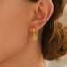 Geometric hollow out small fragrant style female with versatile heart set zircon design buckle simple and high-end_ipsvogv.com