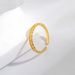 Gold-Plated Copper Light Luxury New Minimalist Style Gold Color Stackable Simple High-End Open Ring Ins_ipsvogv.com