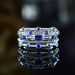 Cao Shi Multi Layer Green Diamond Set Korean Edition Fashion Women's Ring_ipsvogv.com
