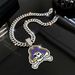 Accessories Men's Versatile Hip-Hop Necklace Fashion Trendy Full Diamond Skull Pirate Pendant_ipsvogv.com
