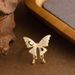 Super Immortal Exquisite And Dynamic Diamond Inlaid Butterfly Women's New Niche Design, Adjustable Opening For Food Ring_ipsvogv.com