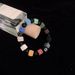 Black Eight Dice Volcanic Stone Bracelet Men's High End Bracelet Women's Adjustable Hand Jewelry_ipsvogv.com