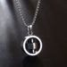 Rotating Necklace, Trendy, Small And Popular Design, Hip Hop Titanium Steel Cross, Fading Trendy Pendant, Men's_ipsvogv.com