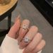 Sparkling Sparkling Diamond Adjustable Fashionable And Simple Index Finger Ring, Korean Luxury Temperament, Internet_ipsvogv.com