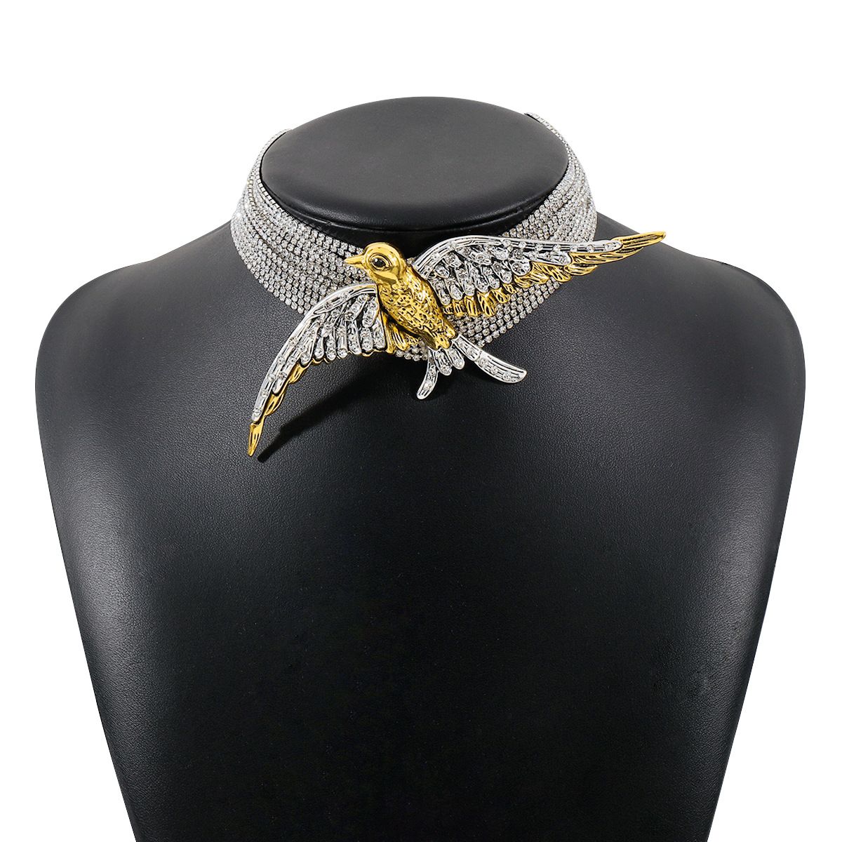 Exaggerated and fashionable birds, swallows, multi-layered layered, full of diamond niche temperament, spicy girls,_ipsvogv.com
