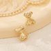 1 Pair Vintage Style Sweet Bear Inlay Zinc Alloy Rhies Ear Studs_ipsvogv.com