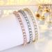 4mm Round Zircon Single Row Full Diamond Adjustable High-Quality Tennis Bracelet For Women And Men_ipsvogv.com