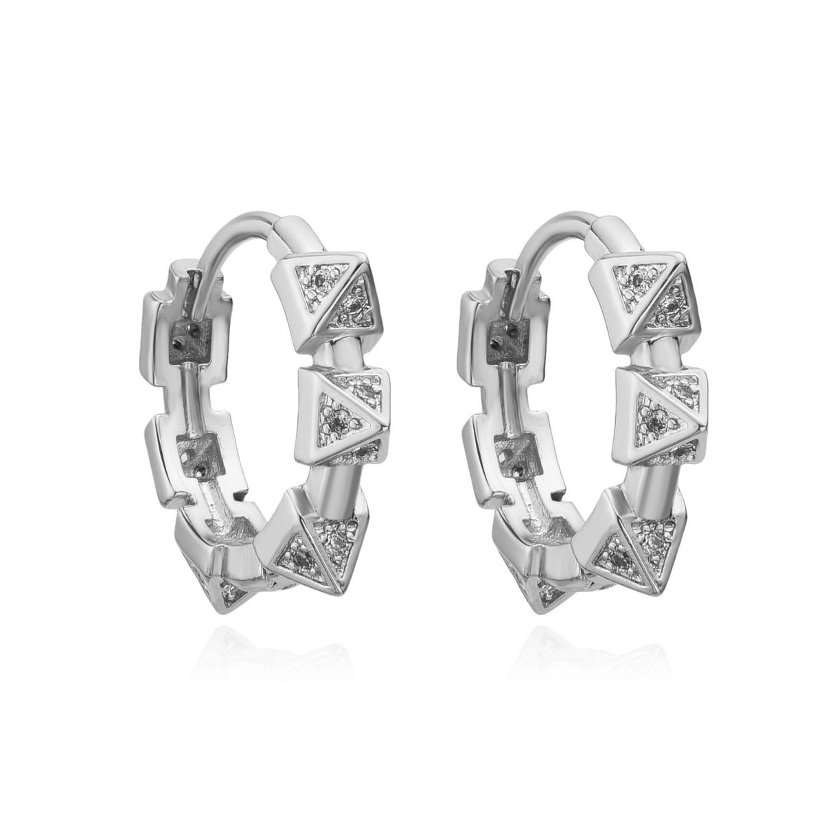 Women’s Jewelry Set Fashion Fashion Ins Style Earrings For Women Style Full Inlaid Zircon Earrings Punk Metal Copper Plated Ear Buckles_ipsvogv.com