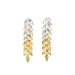 Women's Jewelry Gradient Golden Wheat Ear Earrings Light Luxury Design High End Long Leaf Tassel Earrings Full Diamond Earrings_ipsvogv.com