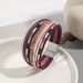 Bohemian Style Magnetic Buckle Leather Versatile Women's With Multi-layer Winding Bracelet_ipsvogv.com