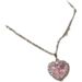 blossom Ice Cherry Pink~Love Zircon Summer Collarbone ! Chain, Heart-shaped Full Diamond Studded Necklace For Women, Not Chain, Women,_ipsvogv.com