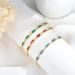 Women's Jewelry Brass Real Gold Electroplating Stacking Wear Three Layers Inlaid With Colored Zircon Light Luxury Ladies Bracelet_ipsvogv.com