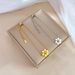 【 Full Body Titanium Steel 】 Dongmen Personalized Round Bead Six Petal Flower Chain Bracelet Female Internet Celebrity_ipsvogv.com