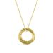 Women's Jewelry Double Ring Necklace Interlocking Pendant Fashionable And Versatile Clavicle Chain_ipsvogv.com