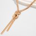 Hip Hop Metallic Texture Flat Snake Bone Ins Cool Style Knotted Chain Collarbone Necklace_ipsvogv.com