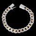 QSZB Men's Jewelry Bracelet Pulseras Sier 10mm Width 21cm Thick Exquisite Fashion Sier Bracelet Women's Fine Jewelry_ipsvogv.com