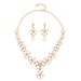 Two piece set of pearl necklace and earrings for bride's high-end design, 2022 new model_ipsvogv.com