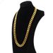 Gold Plated 8MM Flat Side Jewelry Necklace_ipsvogv.com