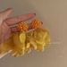 Unisex French Yellow Chiffon Flower Earrings Retro Fairy Temperament Exaggerated Holiday Style Niche Design Earrings Earrings_ipsvogv.com