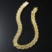 Hip hop trendsetter H-letter hollowed out Cuban with diamond inlaid bracelet for men and women hiphop necklace_ipsvogv.com