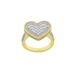 Women's Jewelry Heart Shaped Zircon Ring Fashion Trend Inlaid Zircon Ladies Ring Jewelry_ipsvogv.com