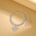 Hot Selling Trend Beach Diamond Inlaid Fashion Rhinestone Love Pendant Anklet_ipsvogv.com