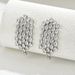 Fashionable Commuter Women's Full Diamond with Small Set Zircon Tassel Design Earrings, Versatile Style Earrings_ipsvogv.com