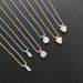 Unisex diamond pendant heart shaped zircon engagement necklace for women hot selling gold plated jewelry_ipsvogv.com