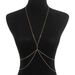 C0642 Sexy Layered Metal Body Minimalist Multi layered Green Diamond Waist Chain_ipsvogv.com