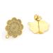 Stainless Steel Earring Accessories DIY Handmade Patterned Circular With Loops, Gold Plated Earrings_ipsvogv.com