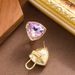 Fashionable And Exquisite Small Fragrant Style Triangular Diamond Earrings, Women's High-end Feeling, Simple Silver_ipsvogv.com