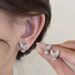 Cao Shi Butterfly Sweet Earrings Female Pearl Inlaid Zircon Jewelry Shining Lady Design Sense_ipsvogv.com