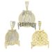 Hip Hop New Rich Forever Letter Money Bag Pendant Men's Necklace_ipsvogv.com